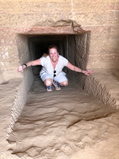 Crawling out of a tomb
