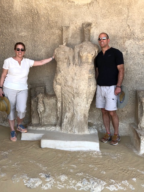 With my husband, channeling Nefertiti and Akhenaton